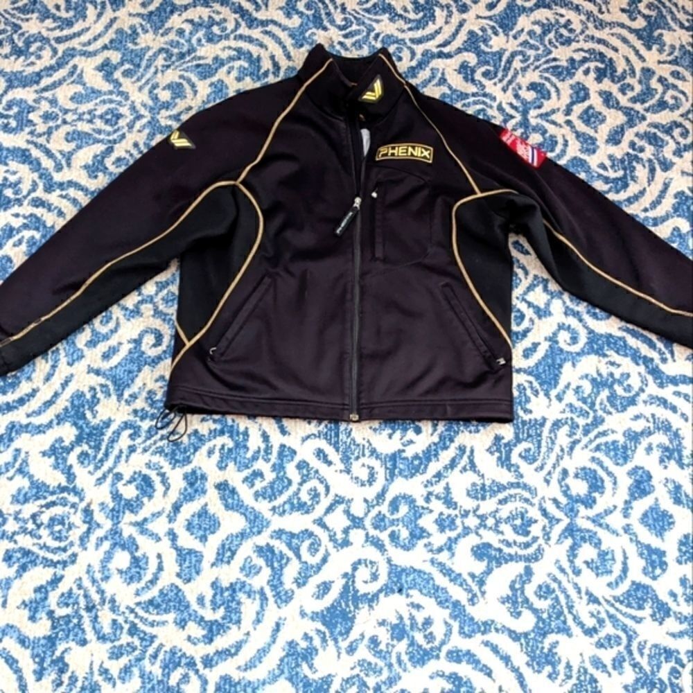 Phenix ski jacket aerothermal lightweight warm coat black and gold skiing winter